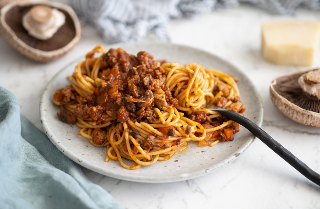 Lamb & Mushroom Blended Greek Meatballs with Feta Sauce & Cucumber