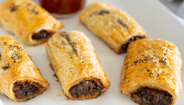 The Blend Recipe - Bacon, Lamb and Mushroom Blended Sausage Rolls