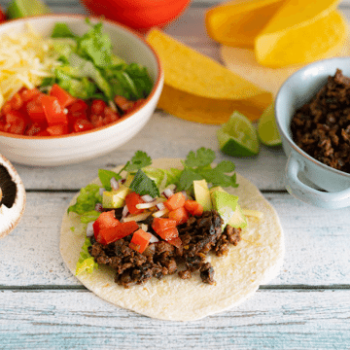 The Blend Recipe - Beef and Mushroom Blended Mexixan Tacos