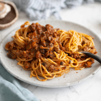 The Blend Recipe - Beef and mushroom Blended Spaghetti Bolognese