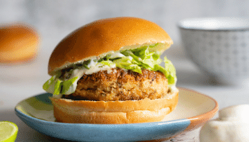 The Blend Recipe - Cajun Chicken and Mushroom Blended Burger The Blend Recipe - Cajun Chicken and Mushroom Blended Burger