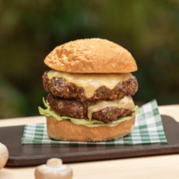 The Blend Recipe - Double Beef and Mushroom Blended Texan Burger
