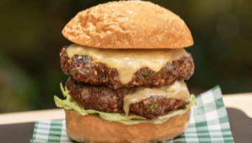 The Blend Recipe - Double Beef and Mushroom Blended Texan Burger