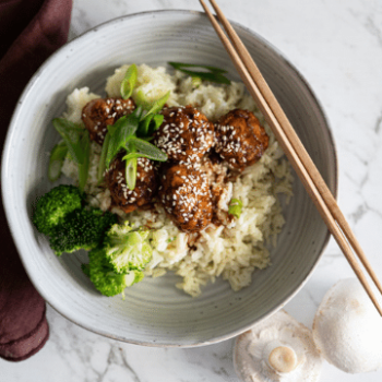 The Blend Recipe - Pork and Mushroom Blended Teriyaki Meatballs