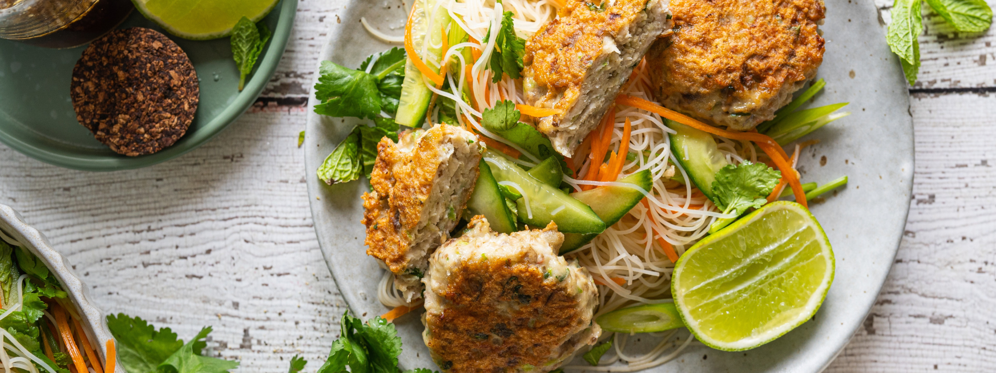 Chicken & Mushroom Blended Vietnamese Patties with Vermicelli Salad_summeredition72