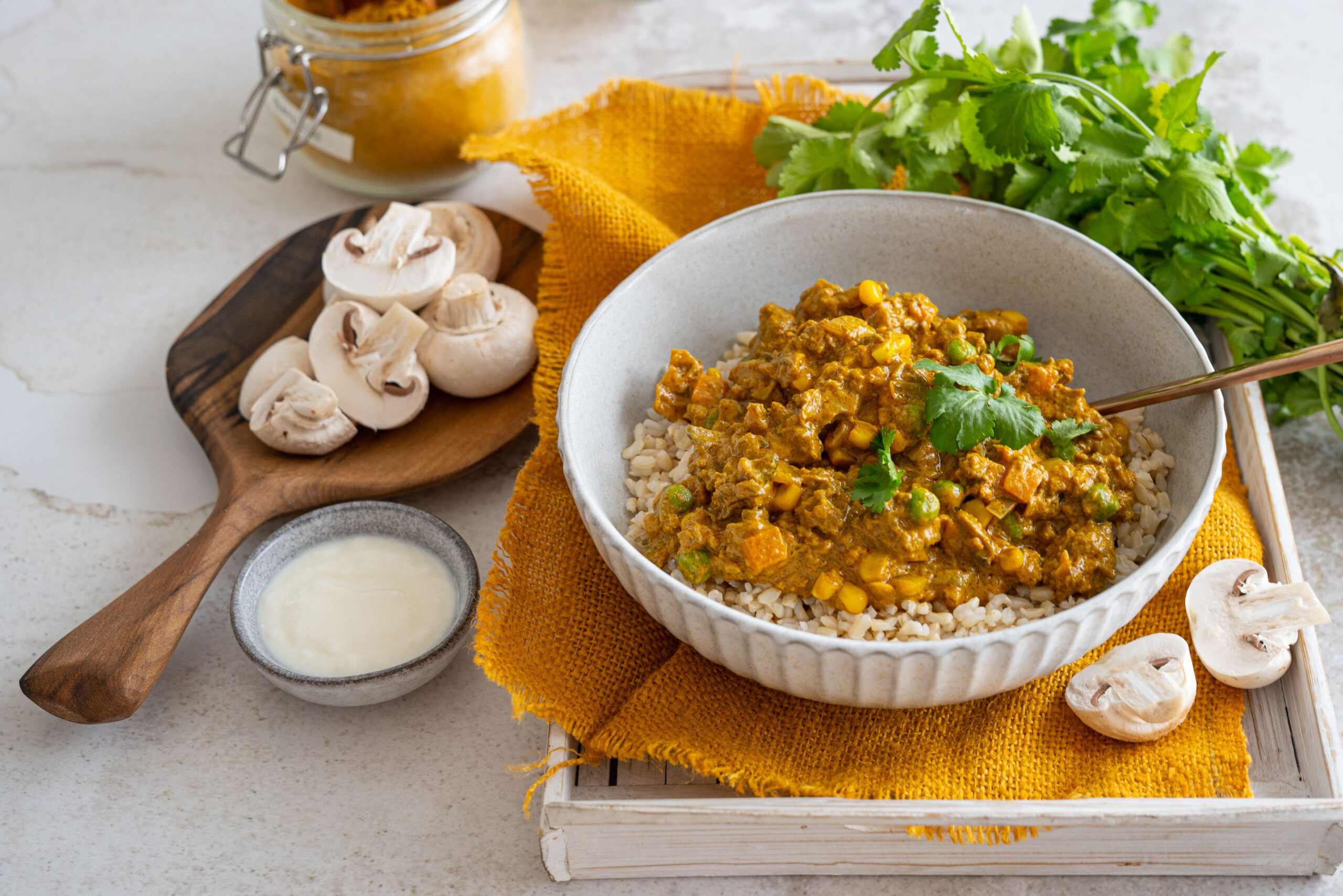 Lamb & Mushroom Blended Keema Curry | Blenditarian